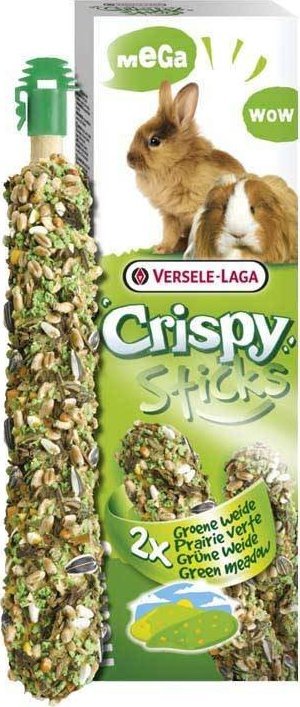 2 kolby dla królików i kawii domowych Versele Laga Mega Sticks Rabbits-Guinea Pigs "Green Meadow" 140g