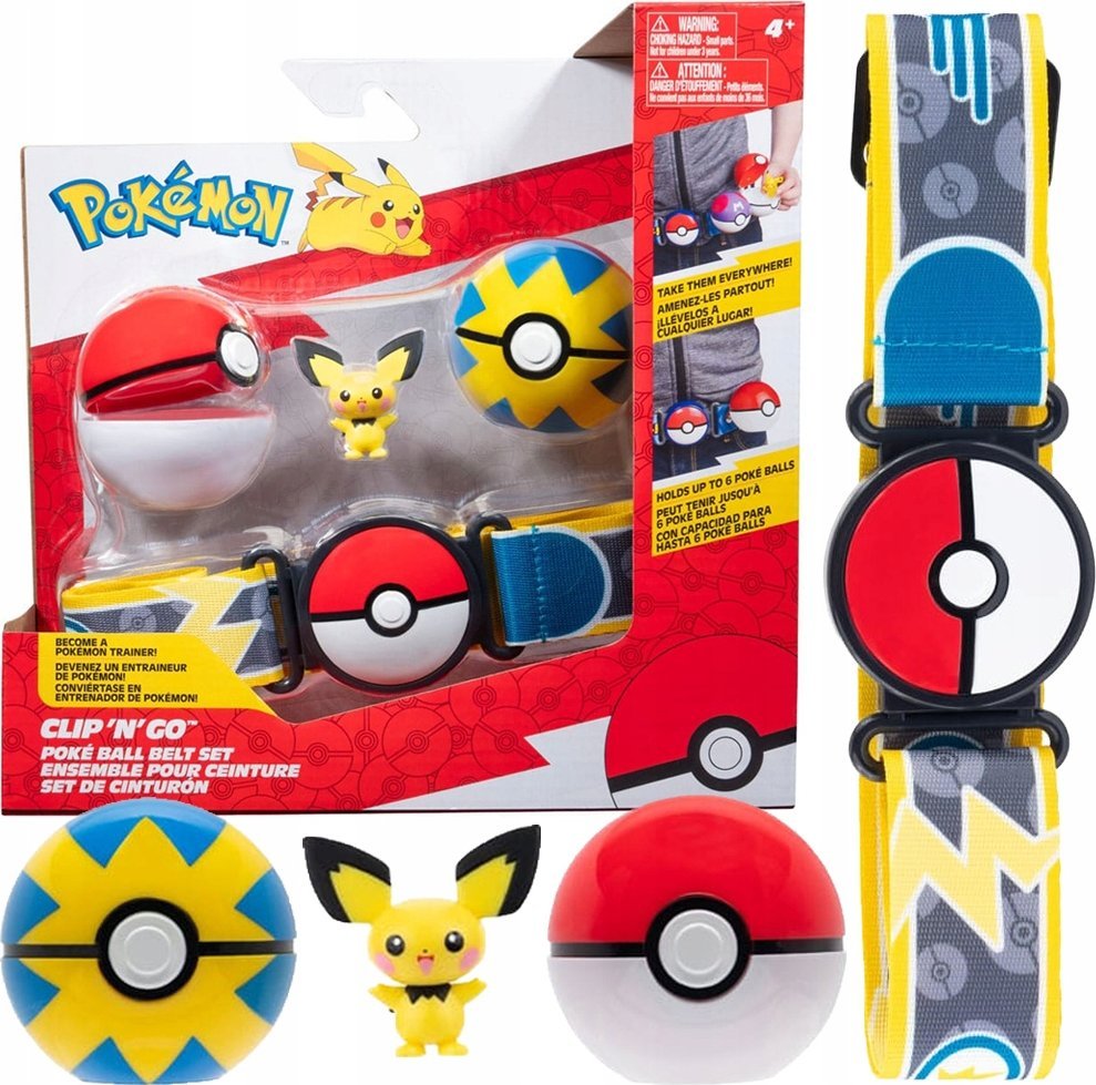 Figurka Pokemon POKEMON W15 Clip 'n' Go Poke Ball Belt Set