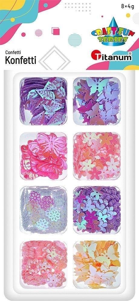 Konfetti Craft-Fun zestaw 6 wzorów 8x4g