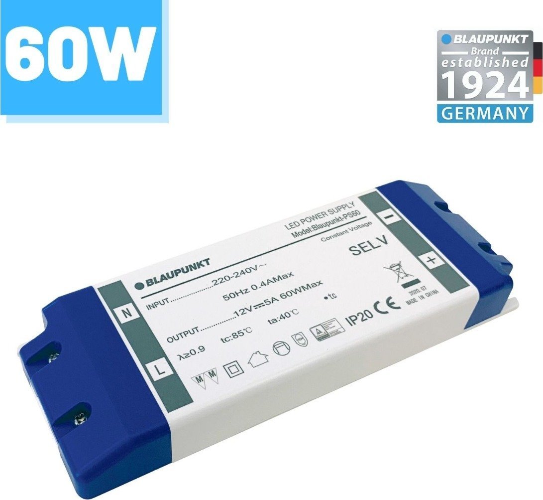 Taśma LED Blaupunkt Zasilacz LED Blaupunkt 12V 60W do taśm
