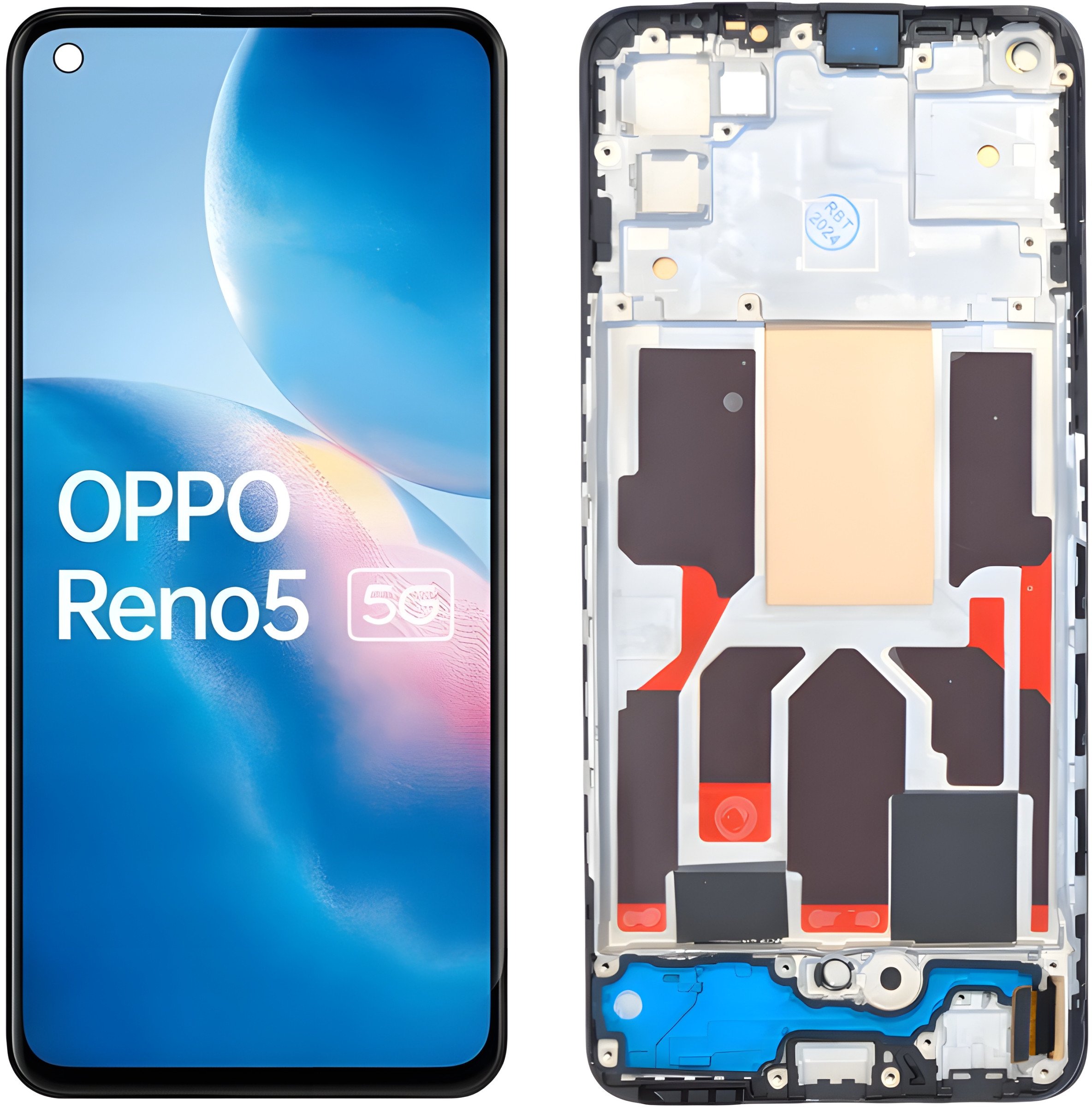 WYŚWIETLACZ EKRAN LCD DO OPPO RENO5 5G INCELL RAMKA PEGM00 PEGT00 CPH2145