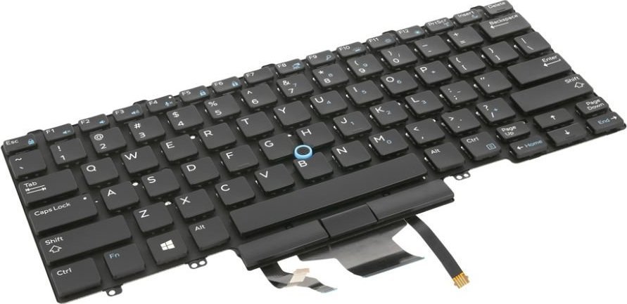Movano Klawiatura laptopa do Dell Latitude 5490. 7490 (podświetlana, trackpoint)