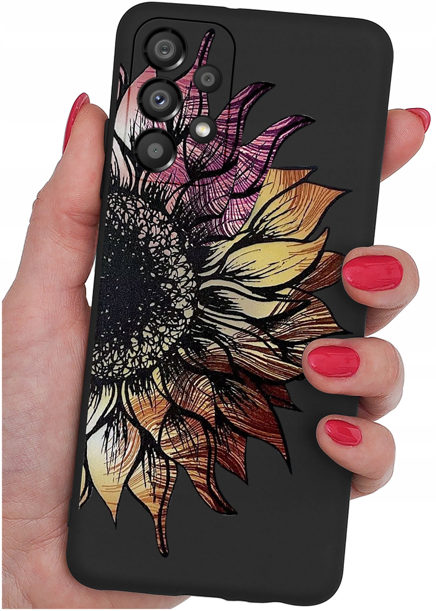 ETUI do Samsung Galaxy A53 5G WZORY |SILIKONOWE MATT CASE + SZKŁO 9H