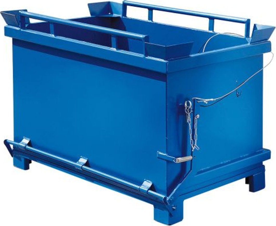Meva Kontener pojemnik z uchylnym otwieranym dnem klapowym 600L