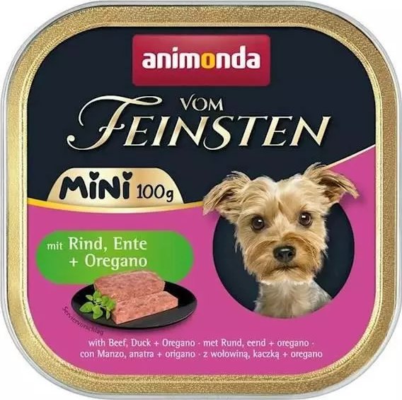 Animonda vom Feinsten Karma Dla Psa Mini Wół Kaczka 100g