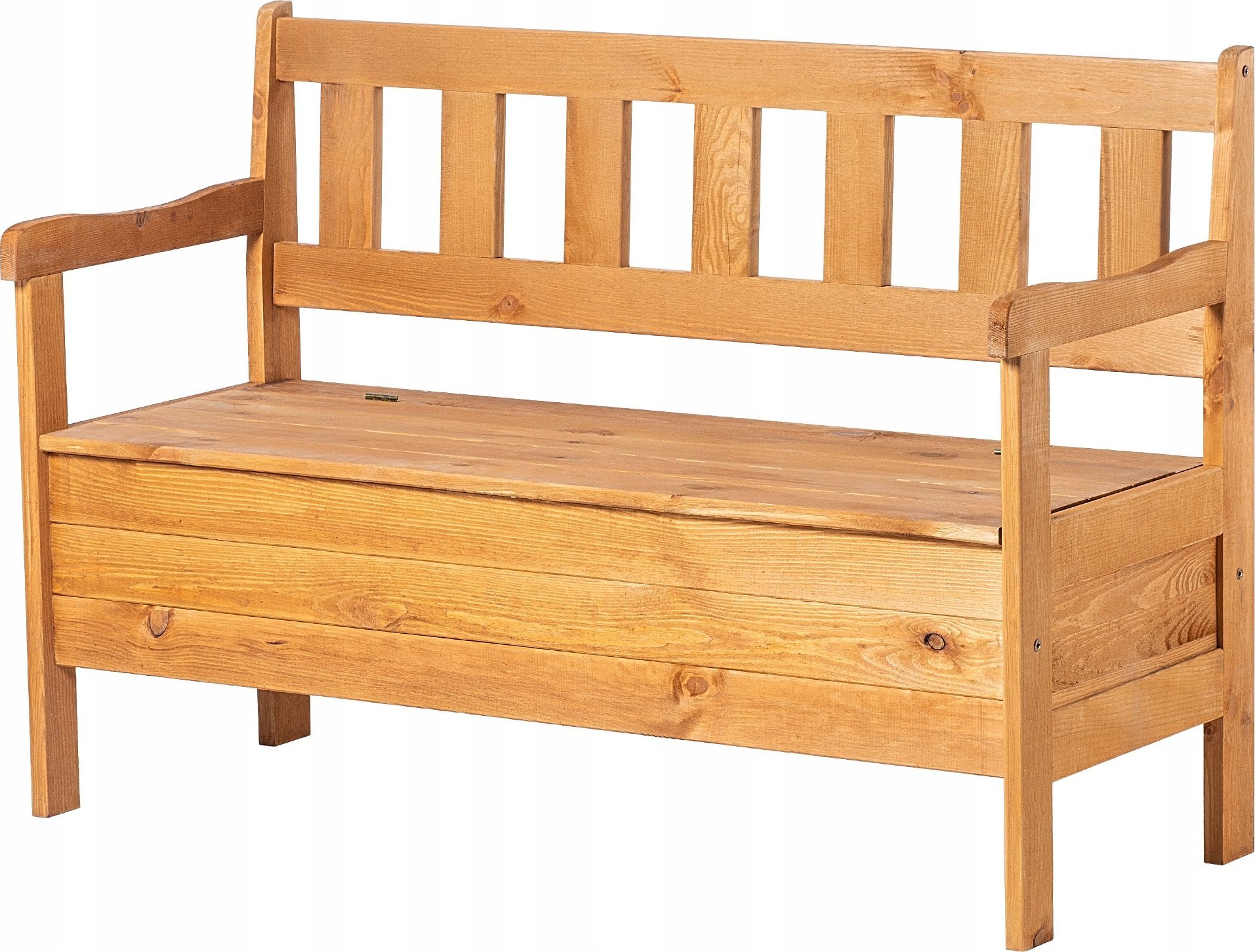 Kadax KADAX Ławka ogrod ze skrzynią złoty dąb LADA K8817