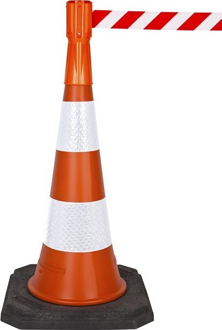 Tensator Pachołek/Słupek wewnętrzny ostrzegawczy.(wysokość 1m)