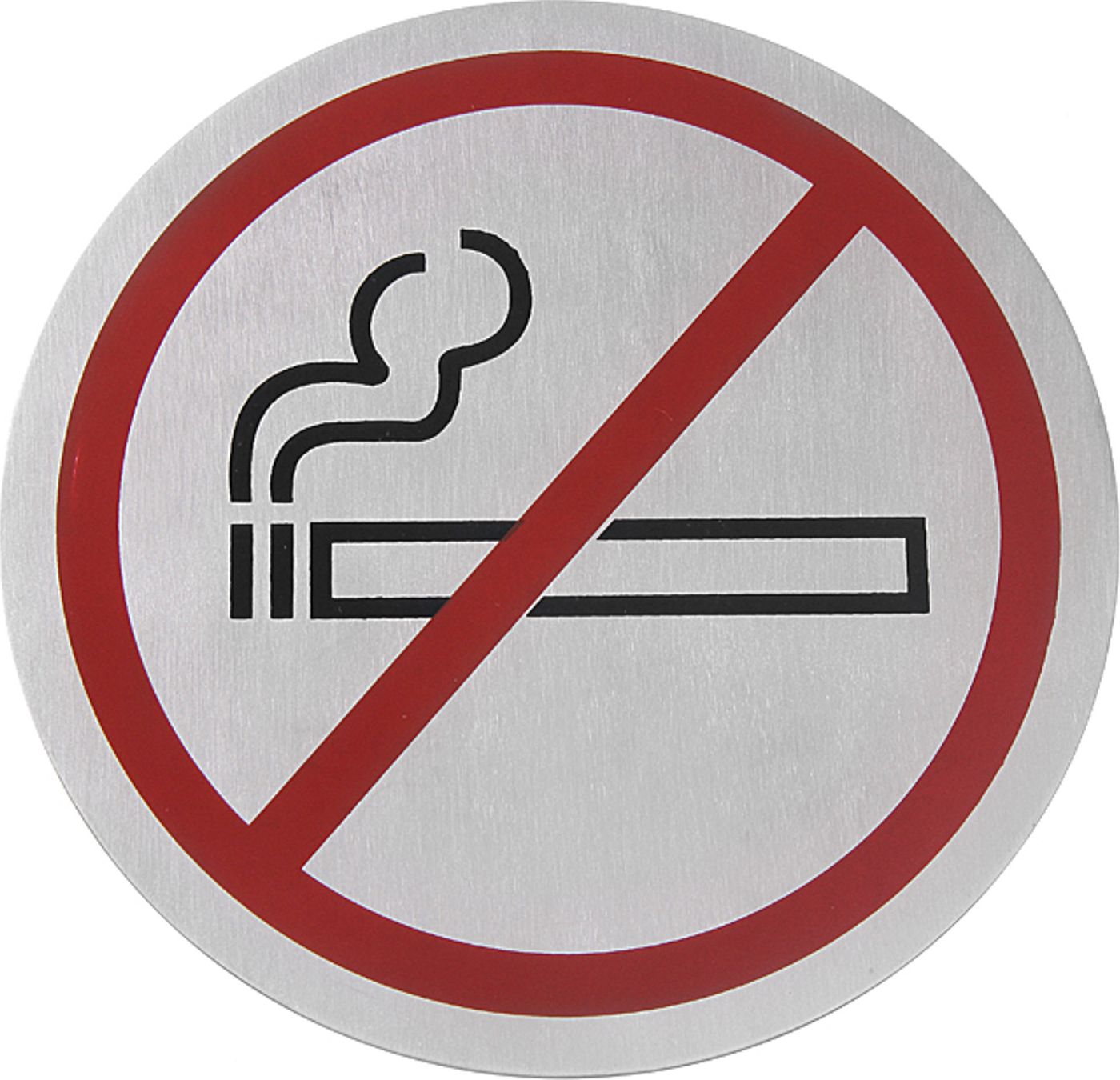 Hendi Tabliczka informacyjna samoprzylepna ZAKAZ PALENIA stal nierdzewna śr. 75mm - Hendi 663790 Tabliczka informacyjna samoprzylepna ZAKAZ PALENIA st