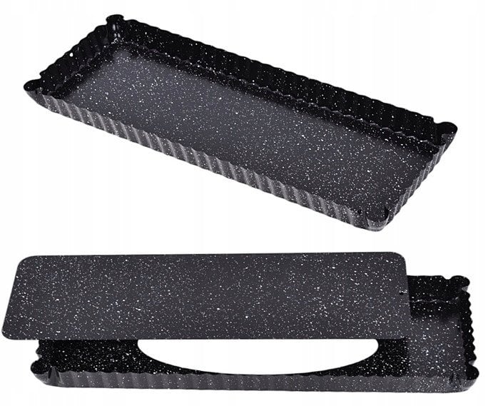 BLACHA FORMA DO PIECZENIA 36X13X2,5 CM Z WYJMOWANYM DNEM POWŁOKA NIEPRZYWIERALNA BRUNBESTE BB-3651