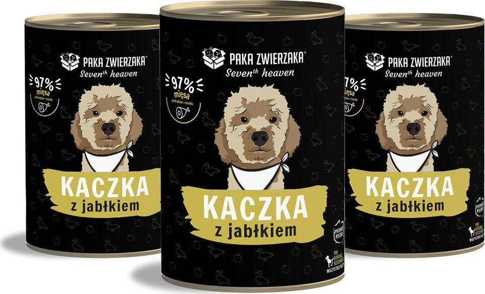 Paka Zwierzaka Paka Zwierzaka - Seventh heaven - Kaczka z jabłkiem (duck & apple) 3x400g