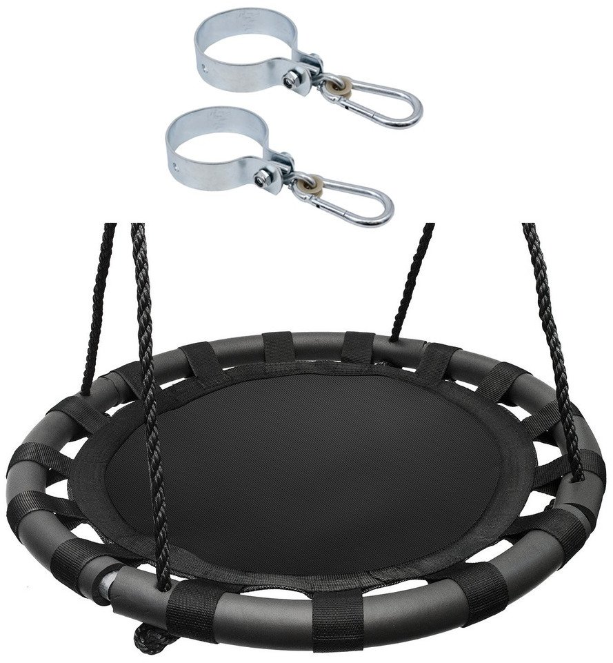 Huśtawka Bocianie Gniazdo Siedzisko Składane 60 cm obejmy okrągłe zestaw