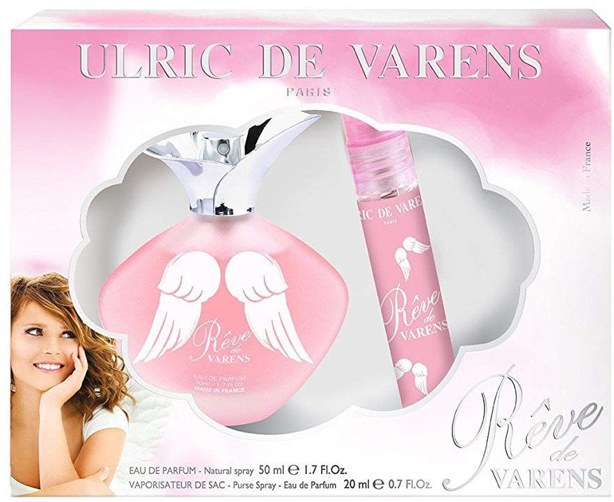 Set Ulric De Varens: Reve De Varens, Eau De Parfum, For Women, 50 ml + Reve De Varens, Deodorant Spray, For Women, 125 ml For Women