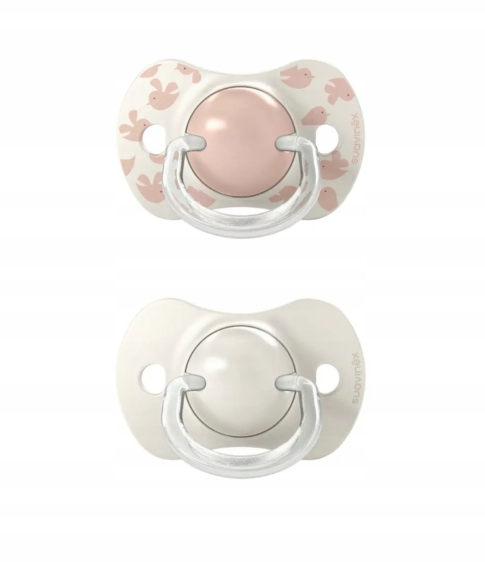 Suavinex 309061-SMOCZEK fizjologiczny SX PRO 6-18M 2SZT RÓŻOWY BIRDIES