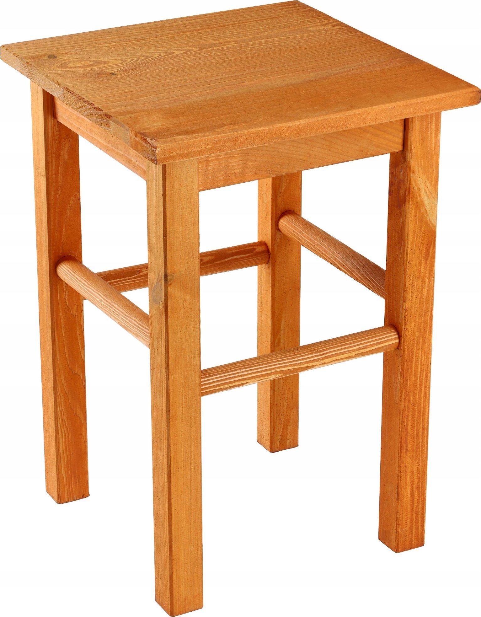 Kadax KADAX Drewniany Taboret Stolek Kuchenny Solidny Olcha Kwadratowy