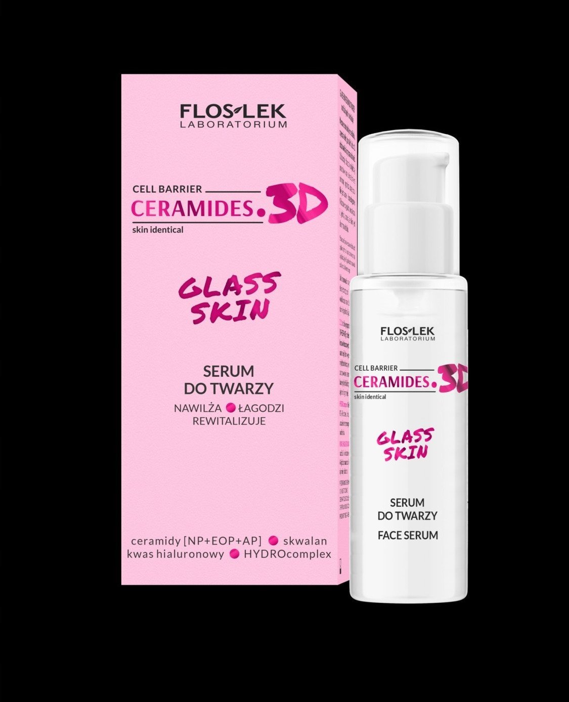 FLOSLEK CERAMIDES. 3D Glass Skin Serum do twarzy 30 ml
