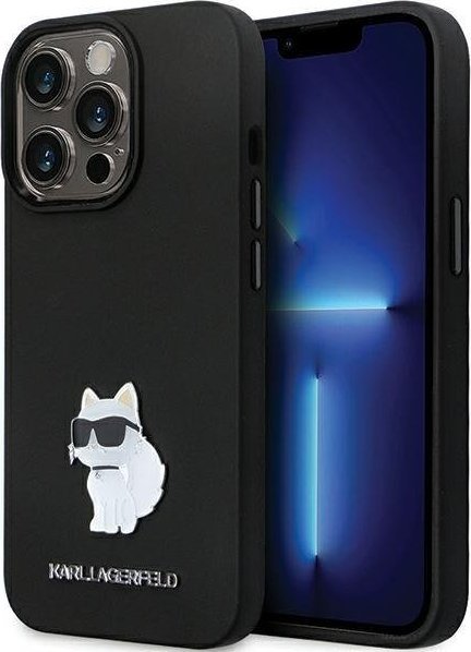 Karl Lagerfeld Karl Lagerfeld KLHCP14LSMHCNPK iPhone 14 Pro 6.1" czarny/black hardcase Silicone C Metal Pin