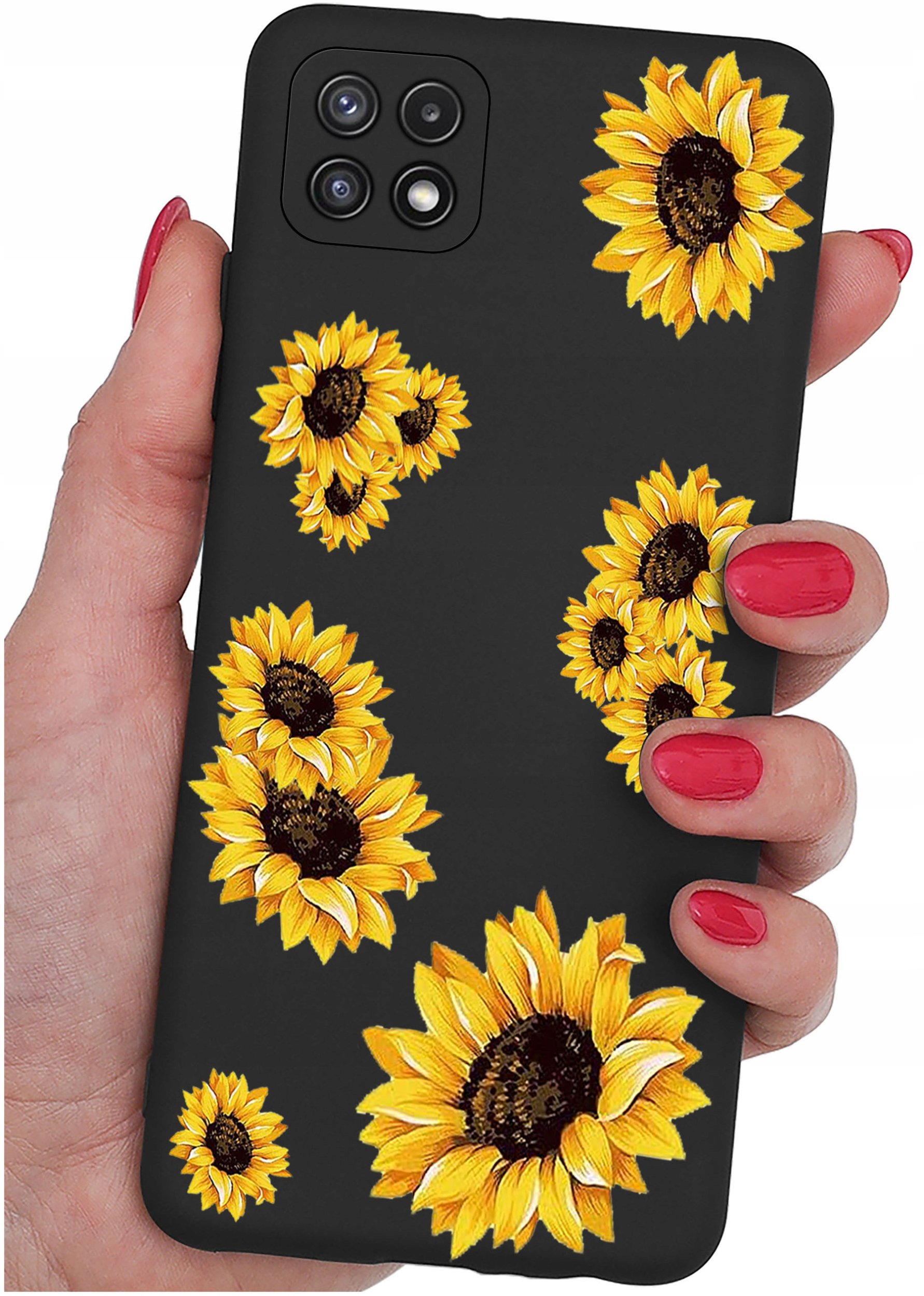 Etui do Samsung A22 5G WZORY |SILIKONOWE MATT CASE + SZKŁO 9H