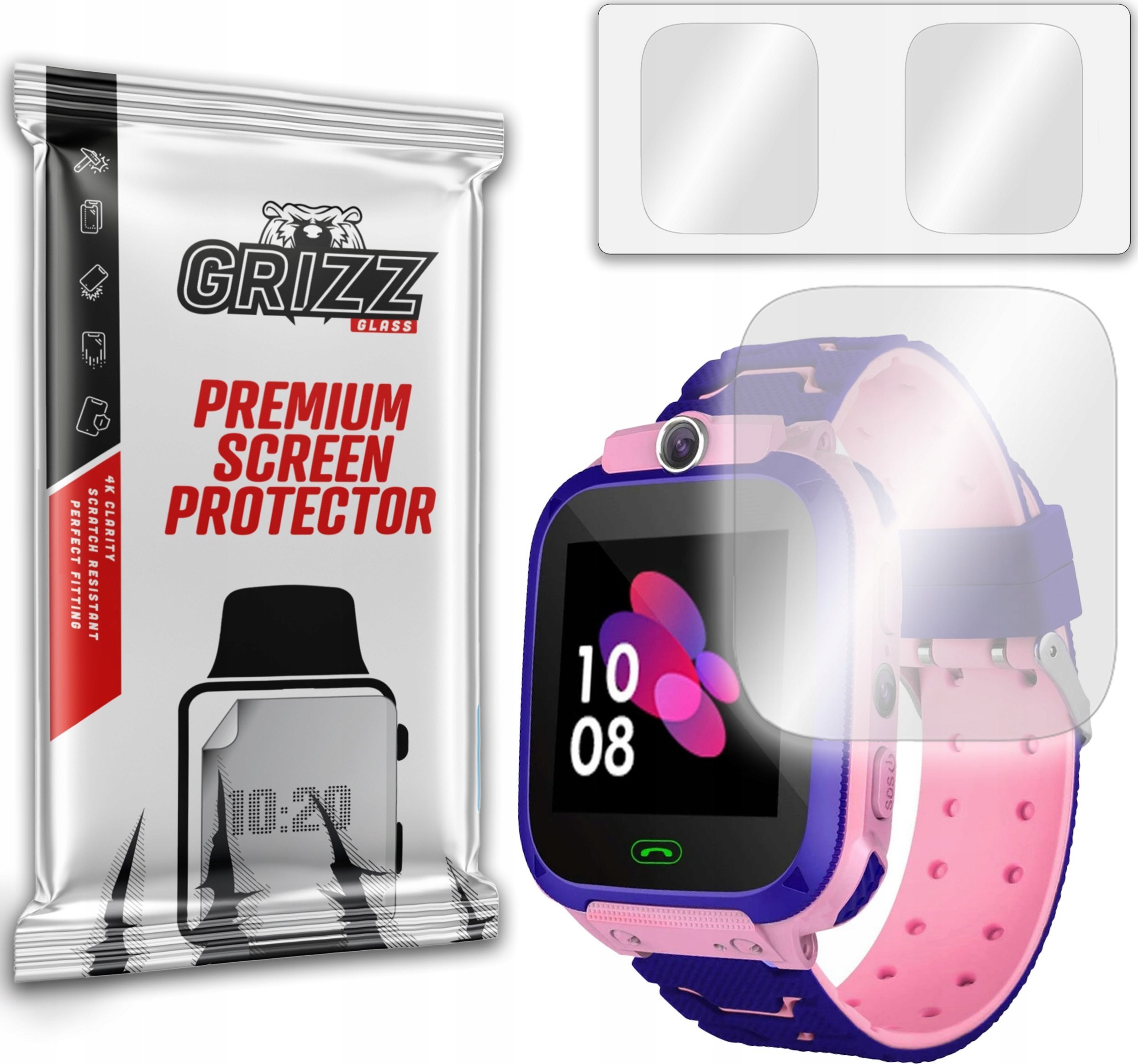 GrizzGlass Szkło hybrydowe Grizz KidsWatch 40mm