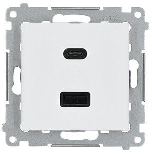 GNIAZDO ŁADOWANIA DEC2CA.01/11-SIMON54 Premium USB 5 V DC / 3.1 A