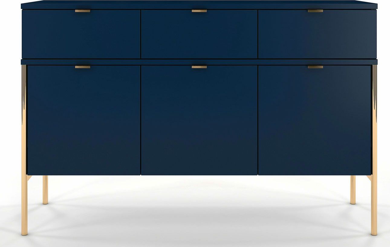 Elior Komoda w stylu glamour Perilla 3X - Granat