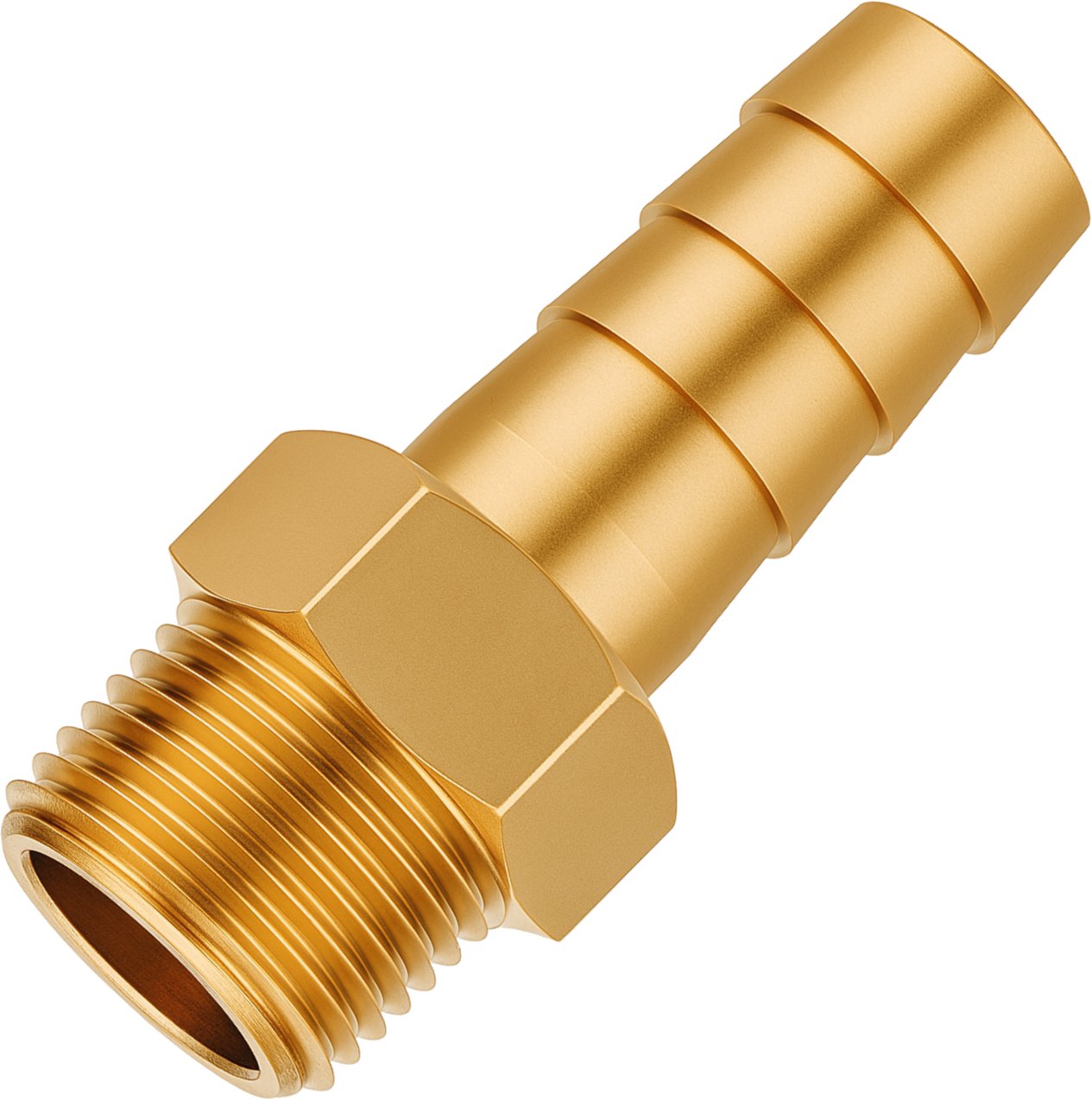 PARTNER Króciec PNEUMATYCZNY mosiężny GWINT zewnętrzny 1/4" jodełka 10mm