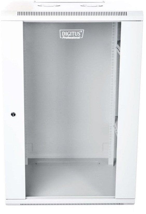 Szafa sieciowa wisząca 19" 21U rack 600x600, drzwi szyba, szary, niedzielona, niezłożona, 60kg