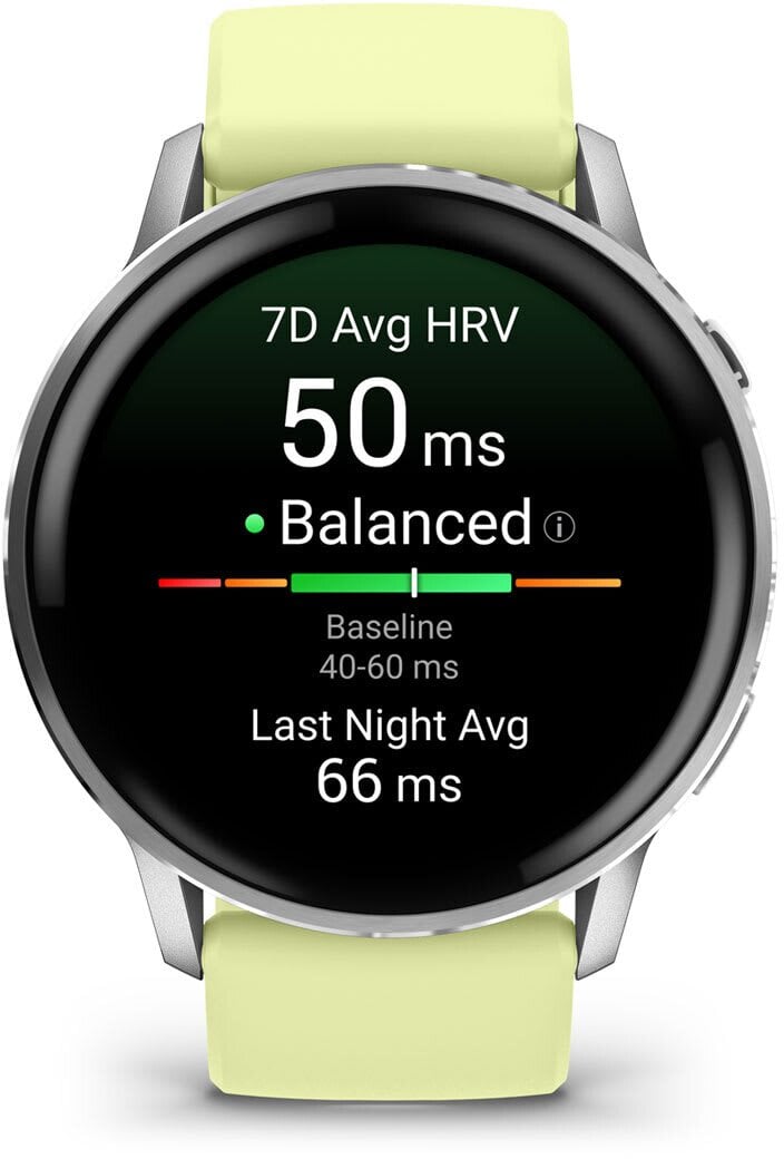 Garmin Venu 4 Smartwatch 45mm grau/silber zitrone