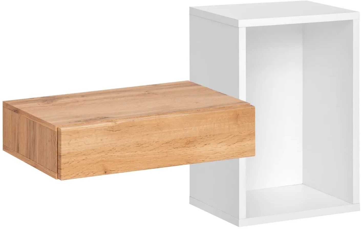 Konsola wisząca EASY 100x60 biała/dąb wotan ASM Meble