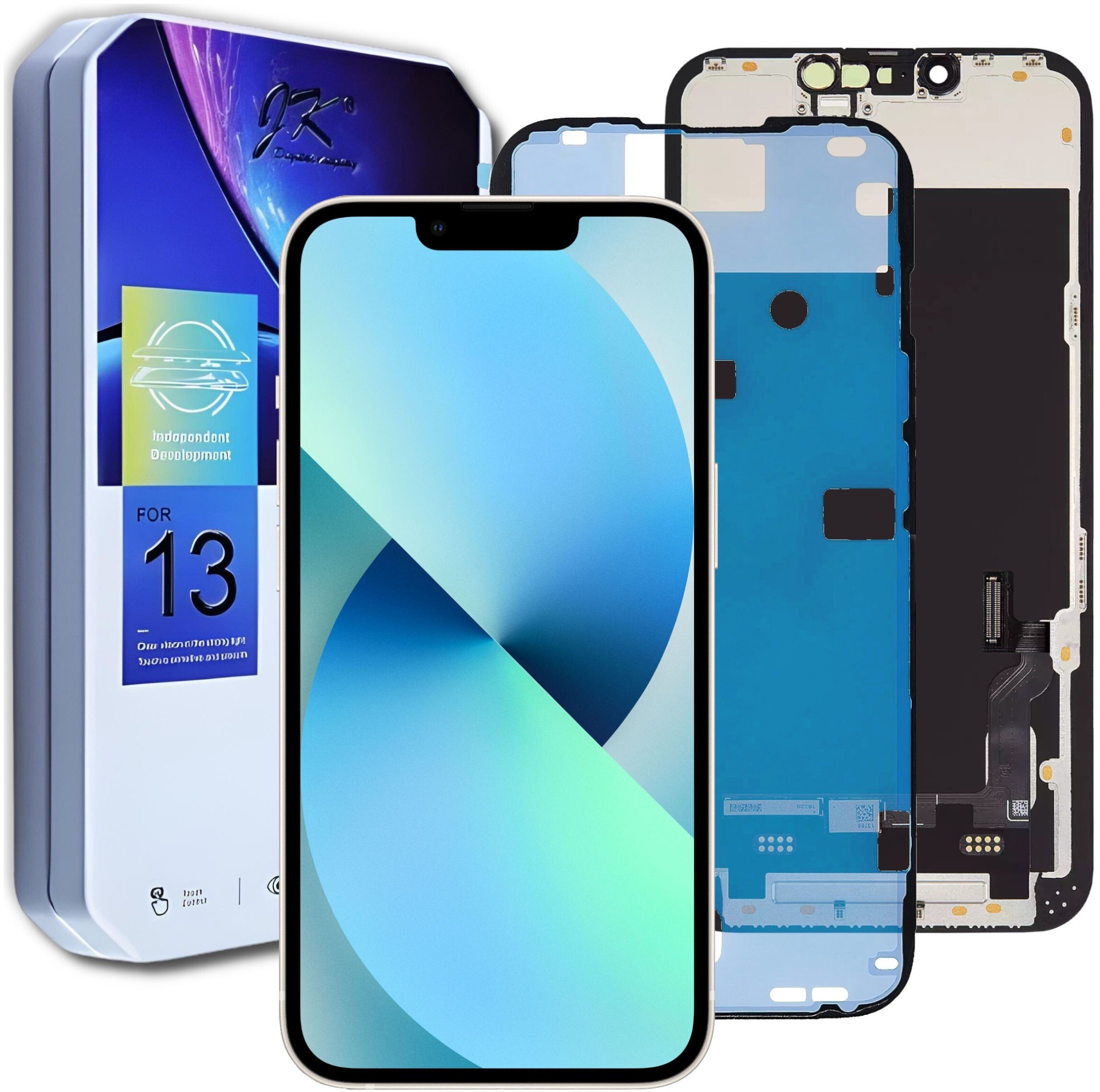 Wyświetlacz do iPhone 13 LCD Ekran Ramka + Uszczelka Incell wersja JK