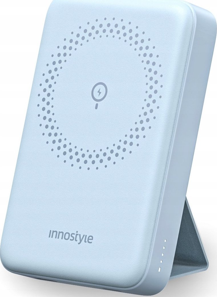 Powerbank Innostyle INNOSTYLE POWERMAG 2W1 SZYBKI POWERBANK INDUKCYJNY DO MAGSAFE 10000MAH STOJAK NIEBIESKI