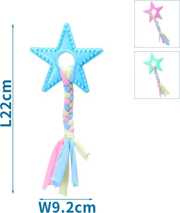 Nobleza Zabawki z bawełnianego sznura z pięciokątem z TPR dla psa Zabawki z bawełnianego sznura z pięciokątem z TPR dla psa