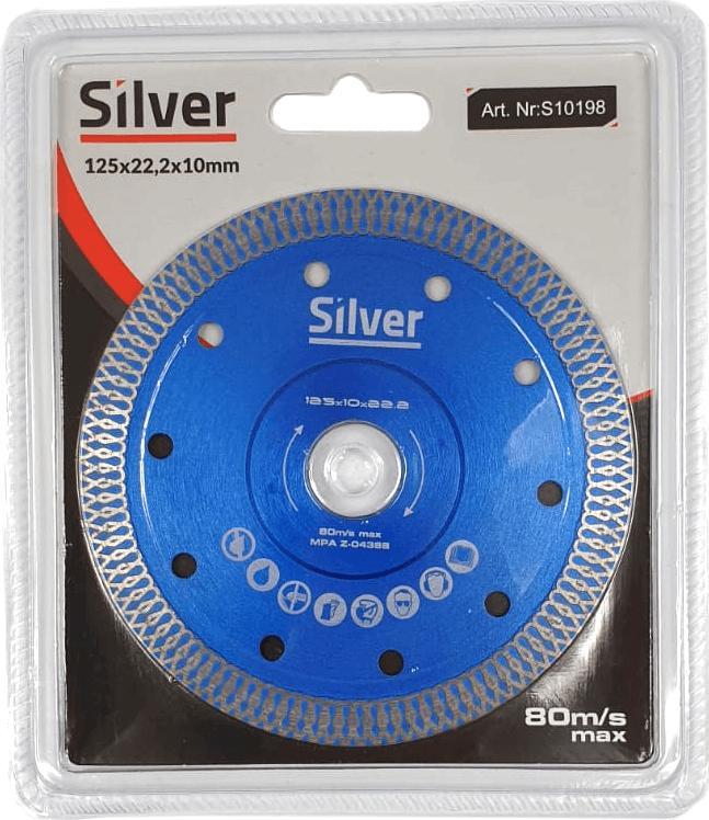 Silver TARCZA DIAMENTOWA DO GRESU 125x22,2 / SILVER EX10198