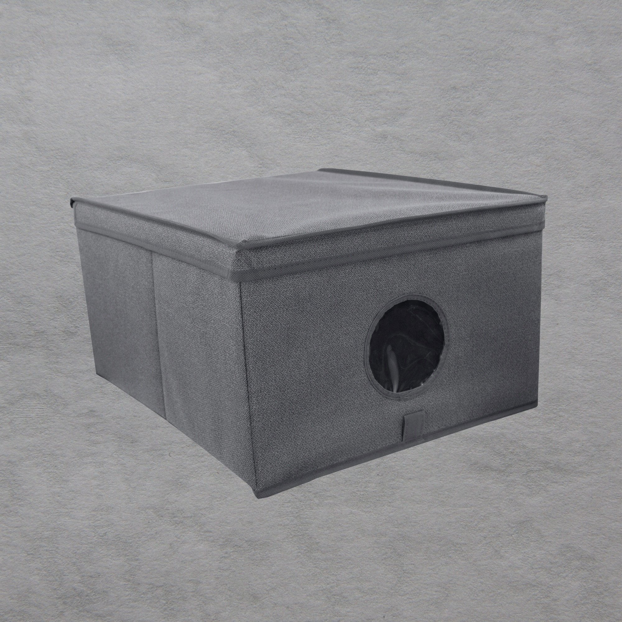 Folding box L size 50x40x25cm Gray 8000303317364