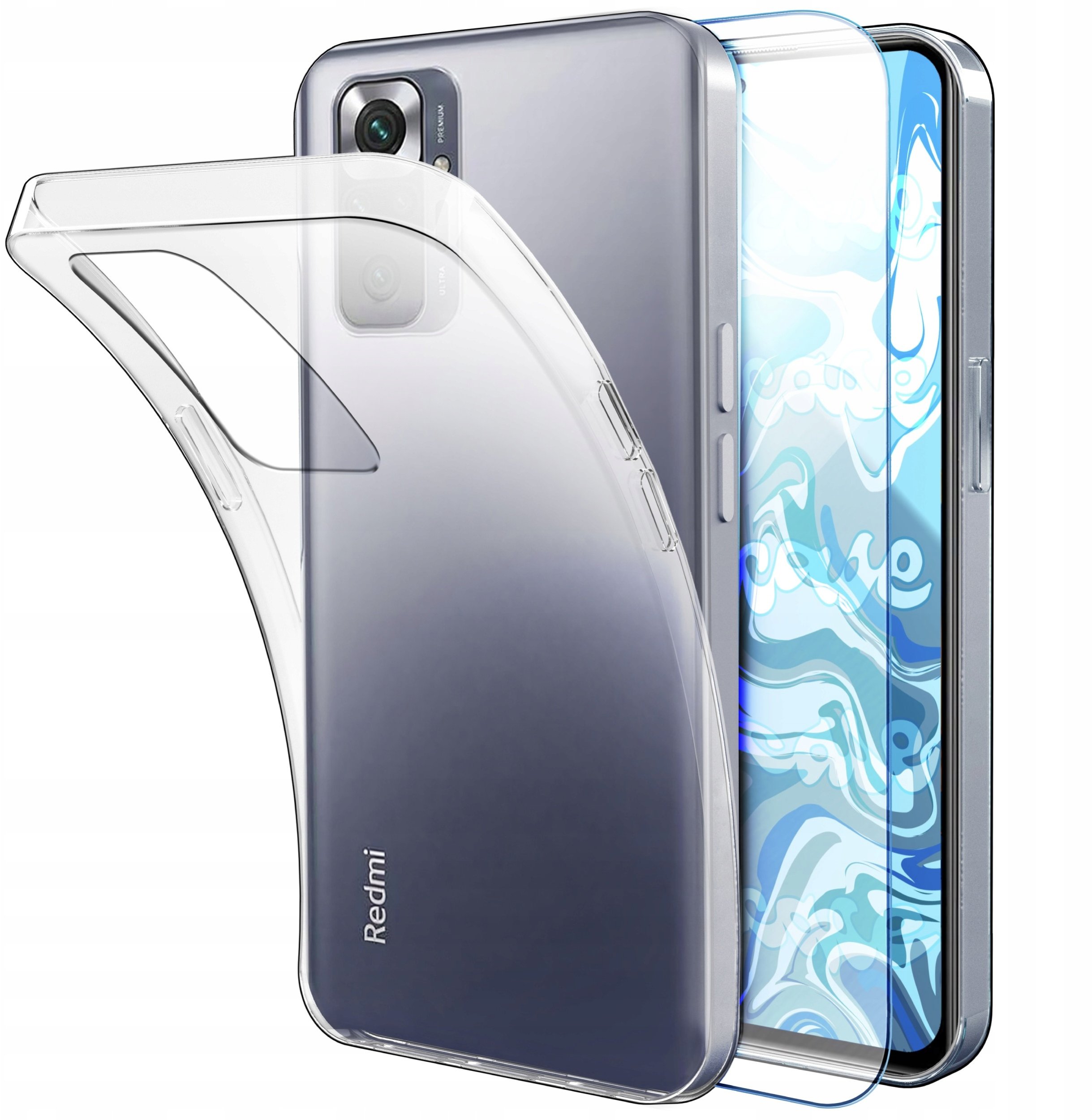 Etui Do Xiaomi Redmi Note 10 Pro / Max (Przezroczyste, Silikonowe) Szkło