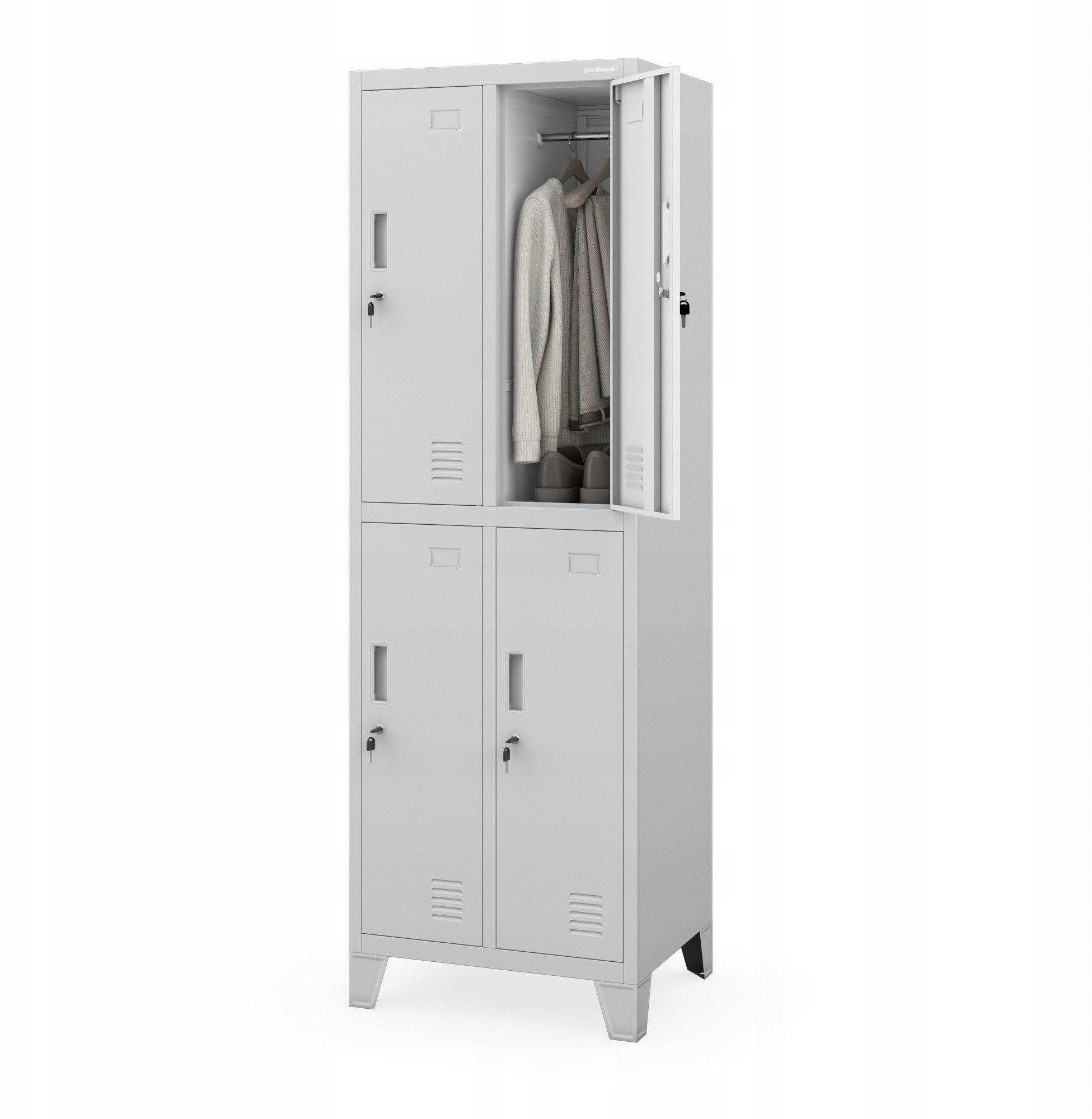 Szafka pracownicza BHP szara: BARTEK 2 Plus