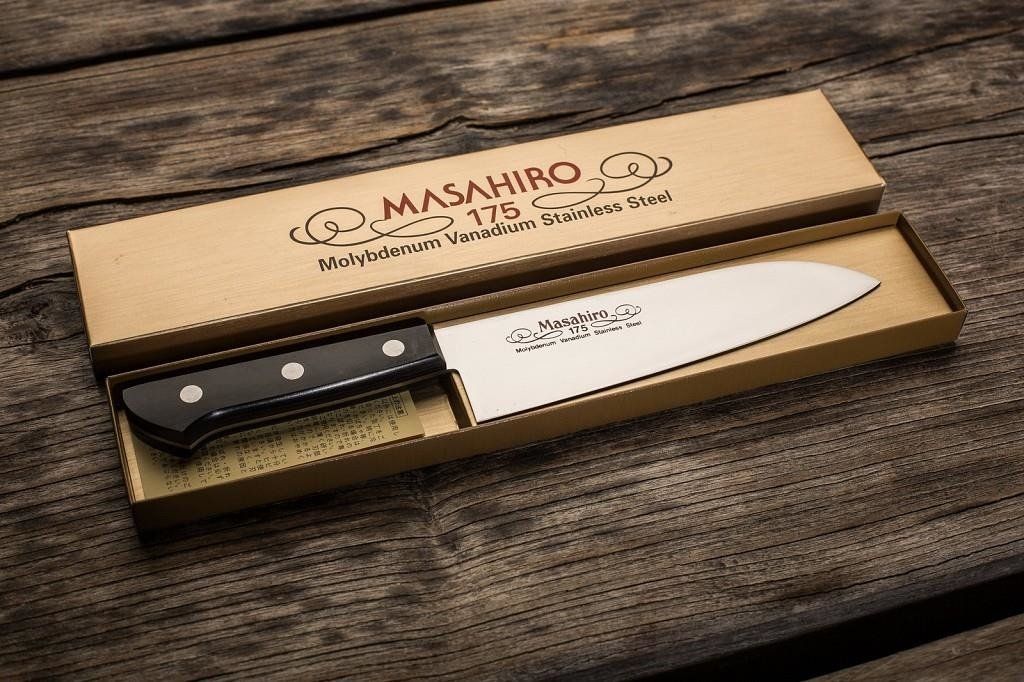 Masahiro Nóż Masahiro BWH Santoku 175mm [14023] uniwersalny