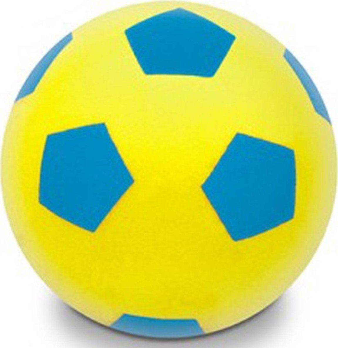 Enero PIŁKA PIANKOWA SOFT ENERO 20CM ŻÓŁTO NIEBIESKA