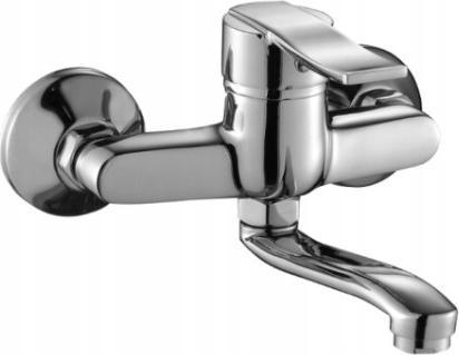 Bateria umywalkowa Kuchinox Bateria umywalkowa ścienna do łazienki Madera chrom