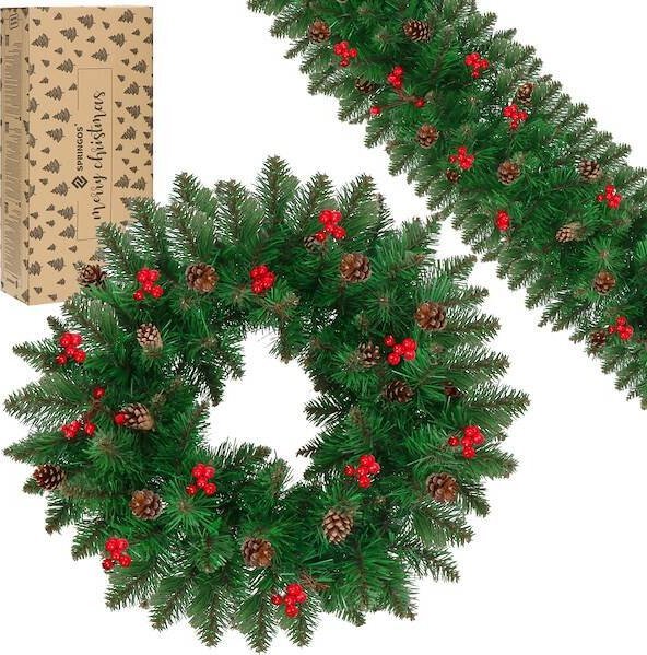 Dekoracja świąteczna Springos girlanda