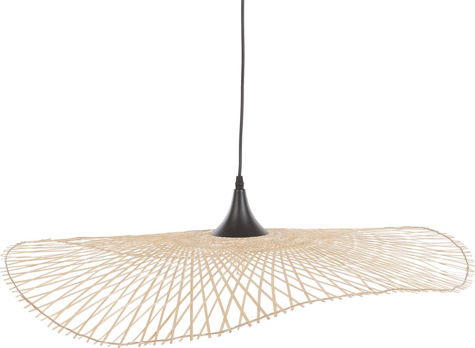 Lampa wisząca Shumee Lampa wisząca bambusowa 80 cm jasne drewno FLOYD