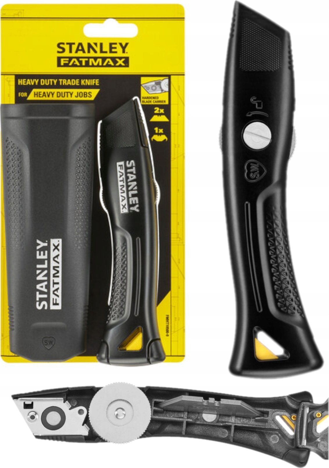 ST.KNIFE TR.OST. FATMAX HD BLACK WITH HOLSTER