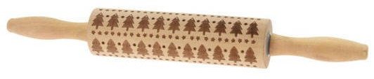 Wałek do ciasta ze wzorkiem, drewniany, Ø 5 cm
