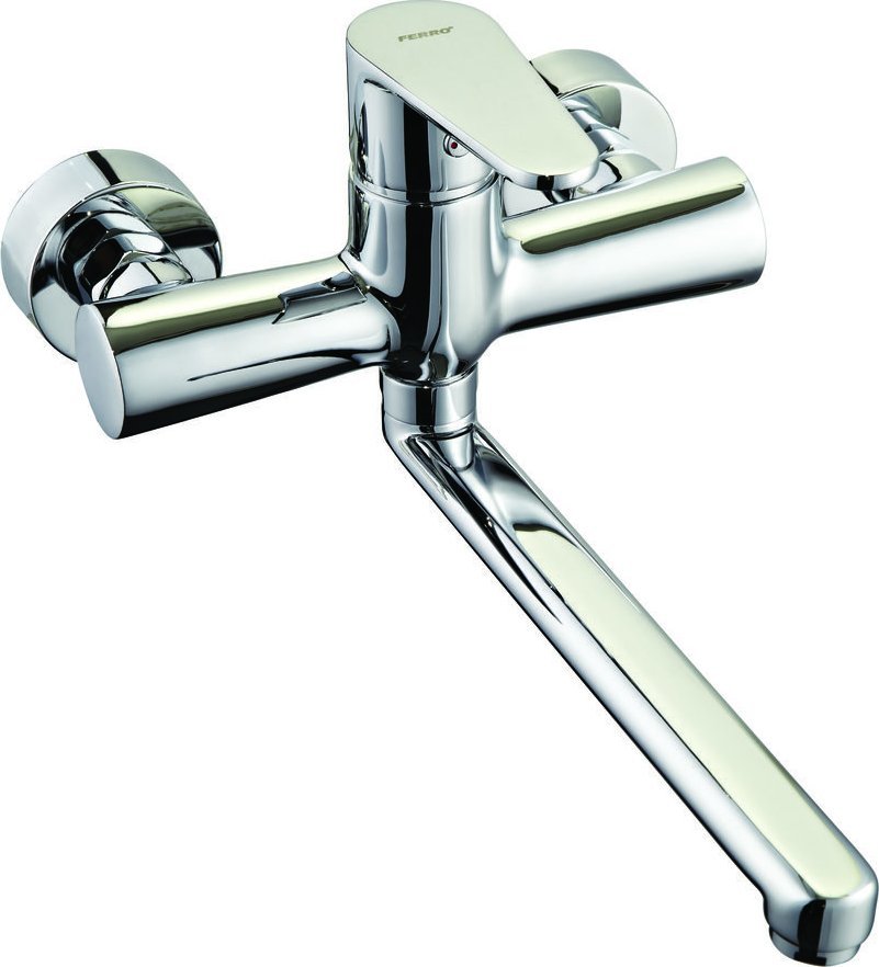 Bateria kuchenna Ferro Bateria zlewozmywakowa Algeo ścienna, chrom