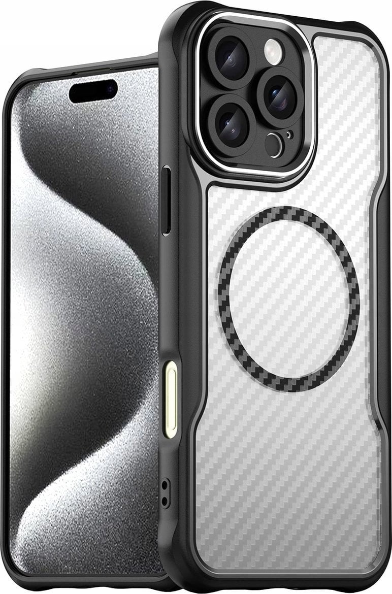 Hurtel Etui silikonowe Leading Series MagSafe do iPhone 16 Pro - czarne