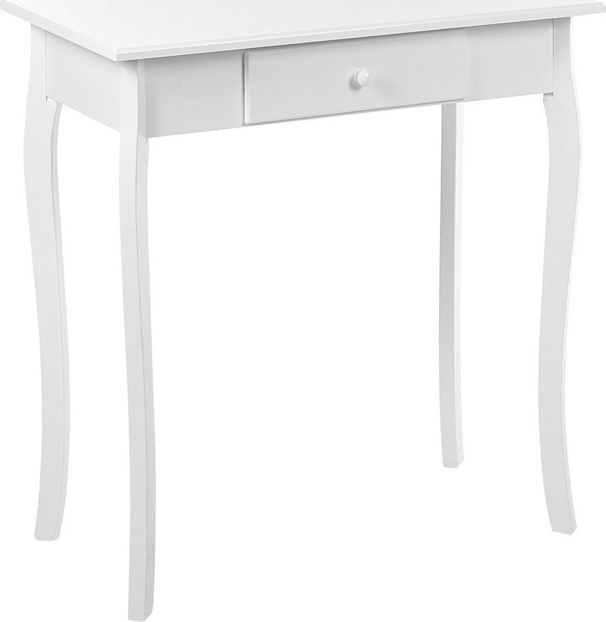 Beliani Konsola z szufladą biała ALBIA