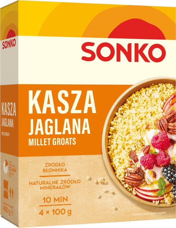 SONKO Sonko Kasza jaglana 400 g (4 x 100 g)
