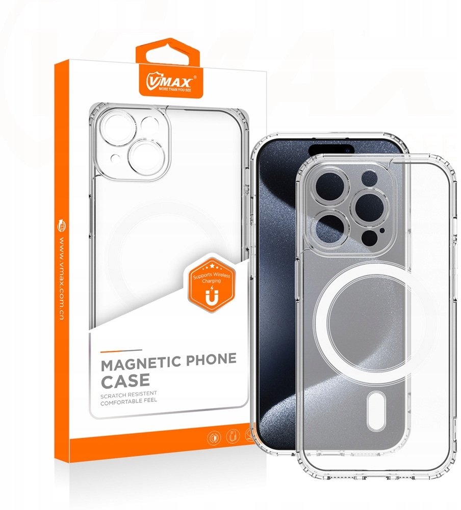 Vmax nakładka Acrylic Anti-drop Mag do iPhone 16 Plus 6,7" transparentna
