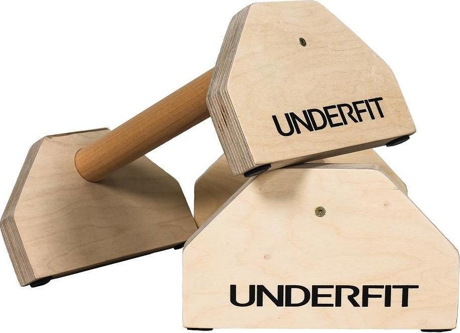 UnderFit Drewniane uchwyty do pompek paraletki UNDERFIT 50 cm