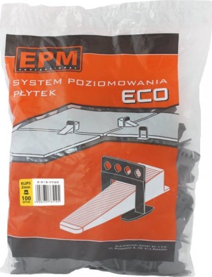 EPM SYSTEM UKŁADANIA PŁYTEK ECO 100 KLIPSÓW 2MM (1 OP)