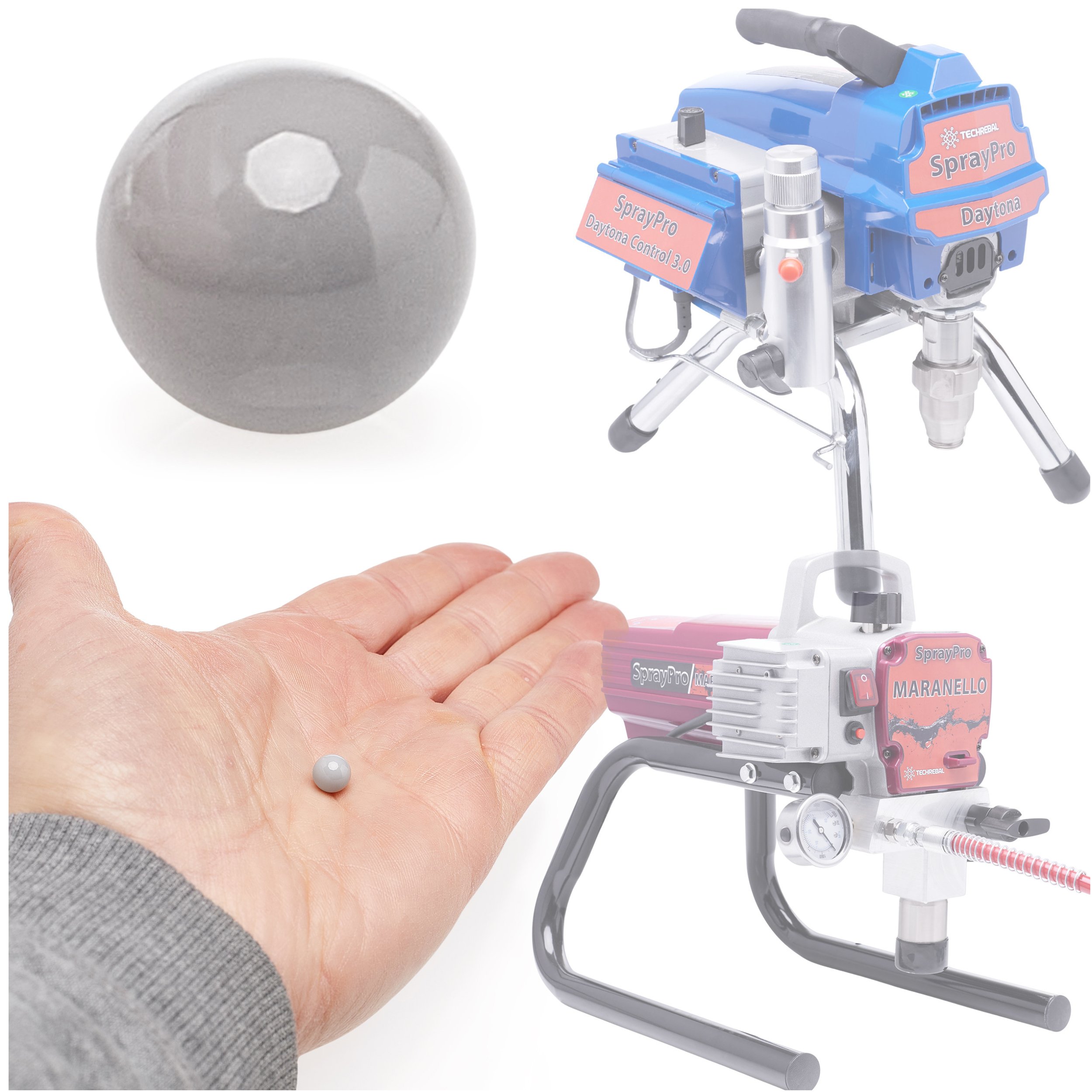 Kula Zaworu Wylotowego Zestaw Naprawczy do Agregatu Malarskiego Techrebal